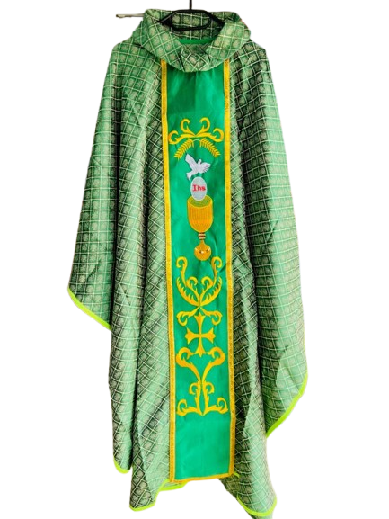green quality chasuble