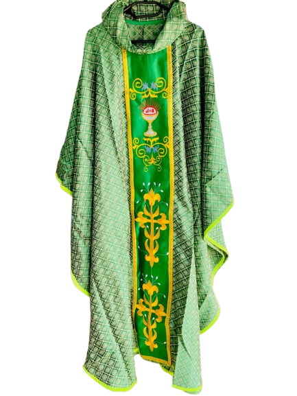 green quality chasuble