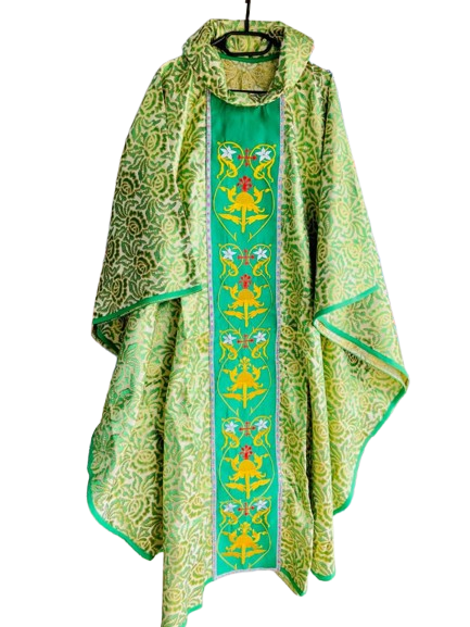 green quality chasuble