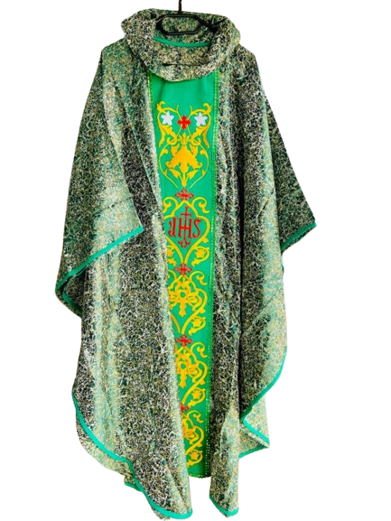 green quality chasuble