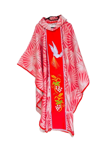 red quality chasuble