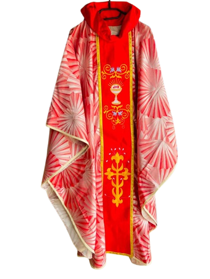 red chasuble