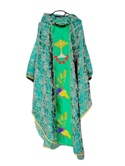 green quality chasuble