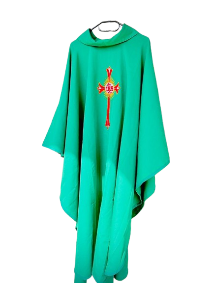 green chasuble